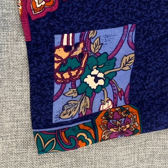 Vintage Norton McNaughton Floral Maxi Skirt Lightweight 100% Rayon Size 16 - Picture 9 of 15